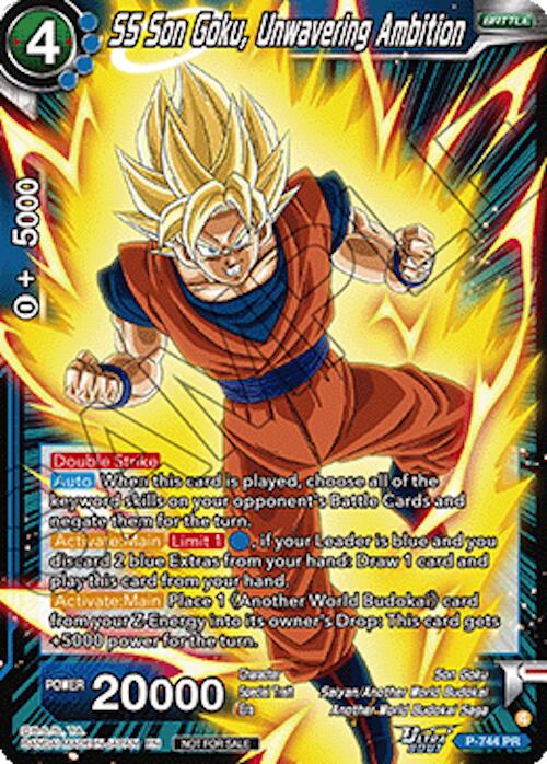 SS Son Goku, Unwavering Ambition (Ultra-Bout Series Tournament Pack Vol.3) (P-744) [Tournament Promotion Cards]