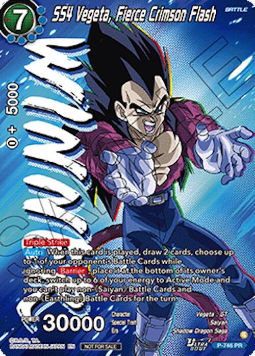 SS4 Vegeta, Fierce Crimson Flash (Ultra-Bout Series Tournament Pack Vol.3) (Winner) (P-746) [Tournament Promotion Cards]