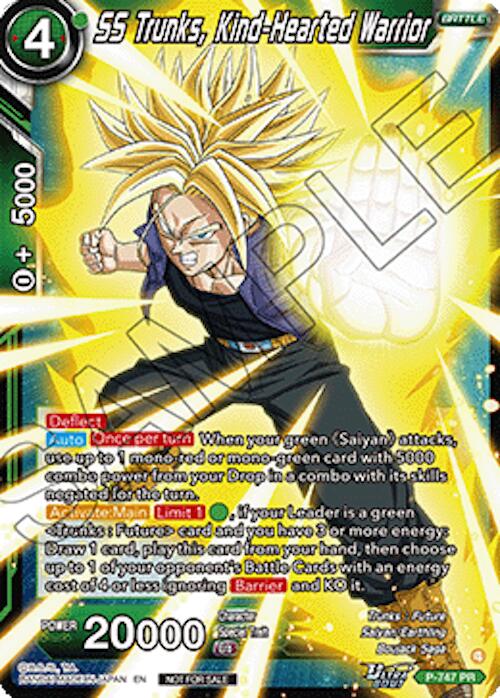 SS Trunks, Kind-Hearted Warrior (Ultra-Bout Series Tournament Pack Vol.3) (P-747) [Tournament Promotion Cards]