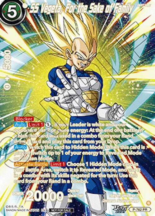 SS Vegeta, For the Sake of Family (Deluxe Pack 2026 Vol.2) (Alternate Art) (P-762) [Tournament Promotion Cards]