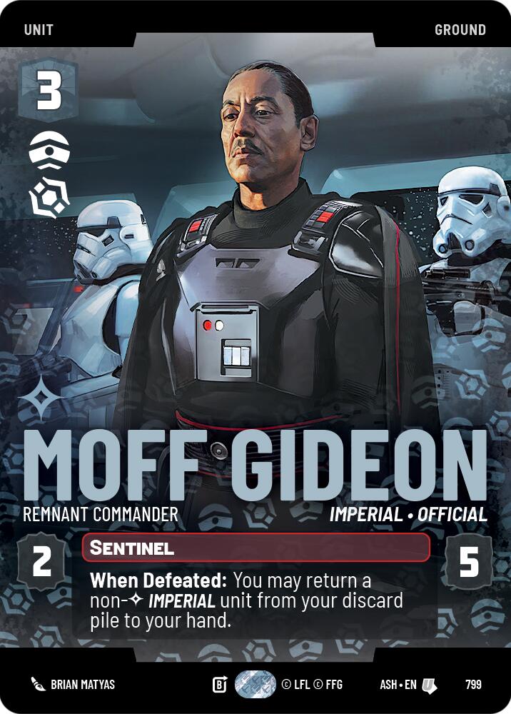 Moff Gideon - Remnant Commander (799) (Prestige) (799) [Ashes of the Empire]