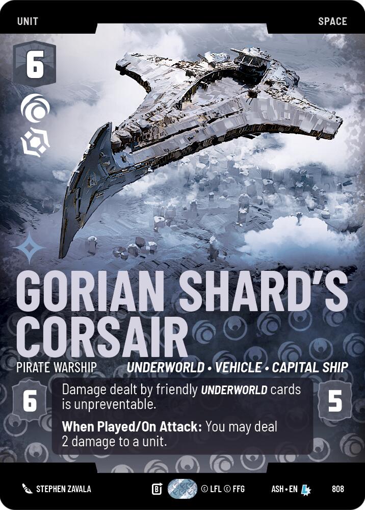 Gorian Shard's Corsair - Pirate Warship (808) (Prestige) (808) [Ashes of the Empire]