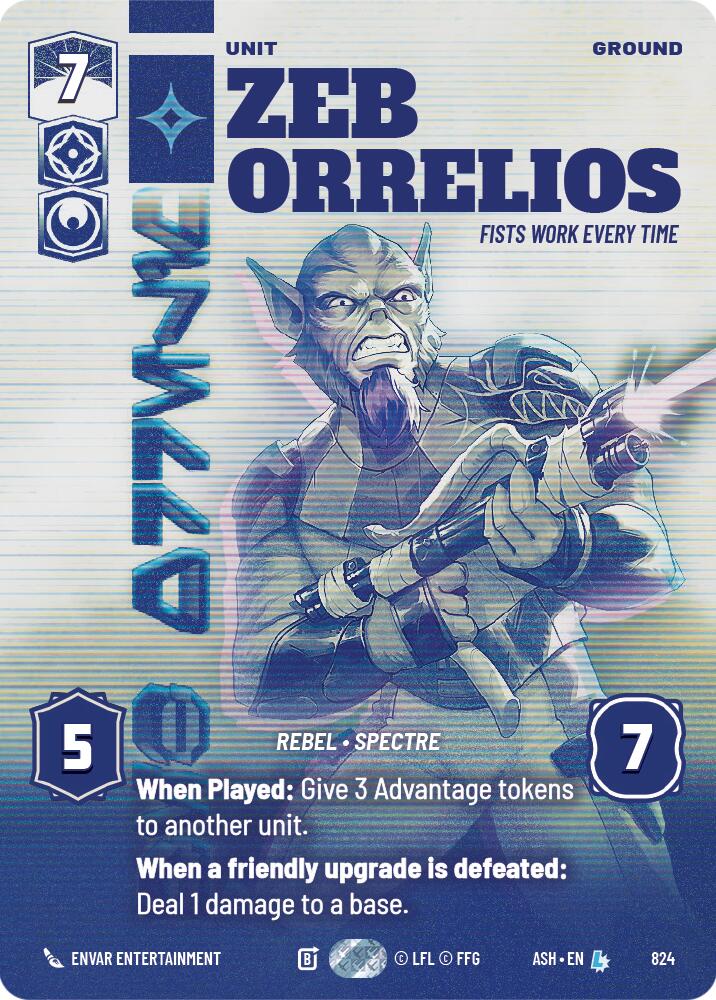 Zeb Orrelios - Fists Work Every Time (824) (Prestige) (824) [Ashes of the Empire]