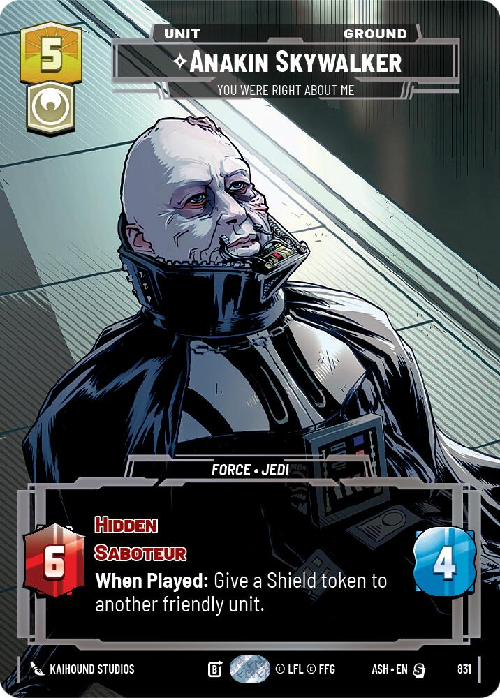 Anakin Skywalker - You Were Right About Me (831) (Prestige) (831) [Ashes of the Empire]