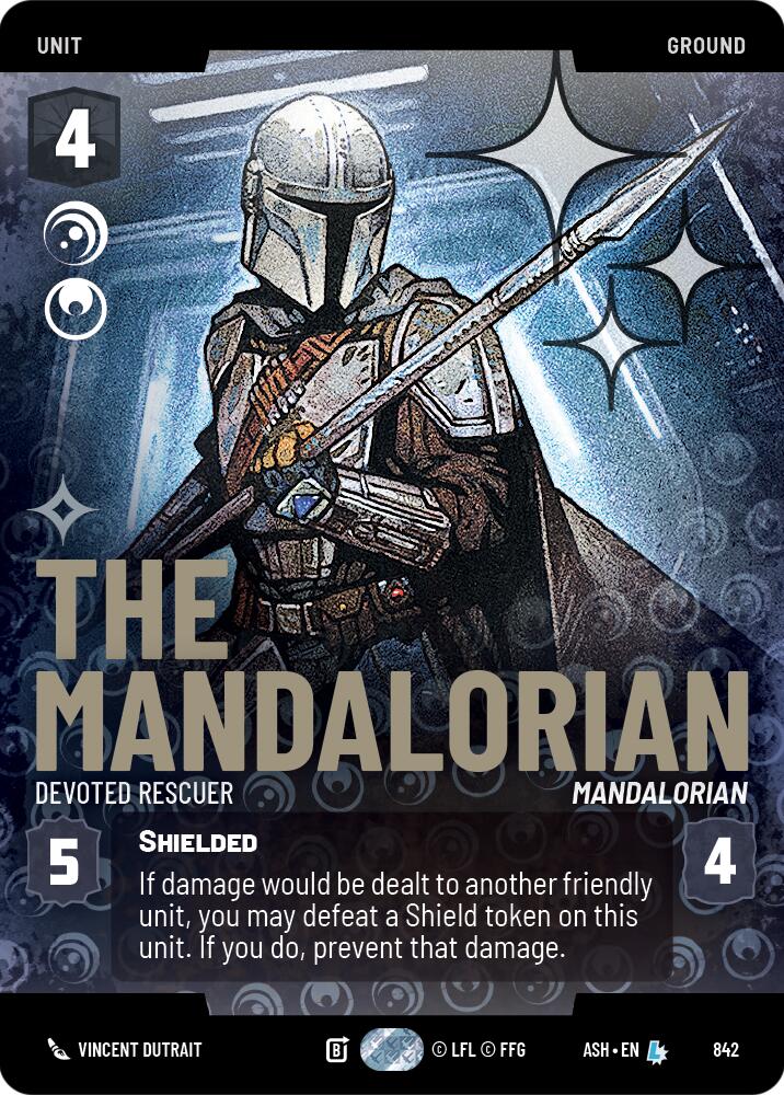 The Mandalorian - Devoted Rescuer (842) (Prestige Foil) (842) [Ashes of the Empire]
