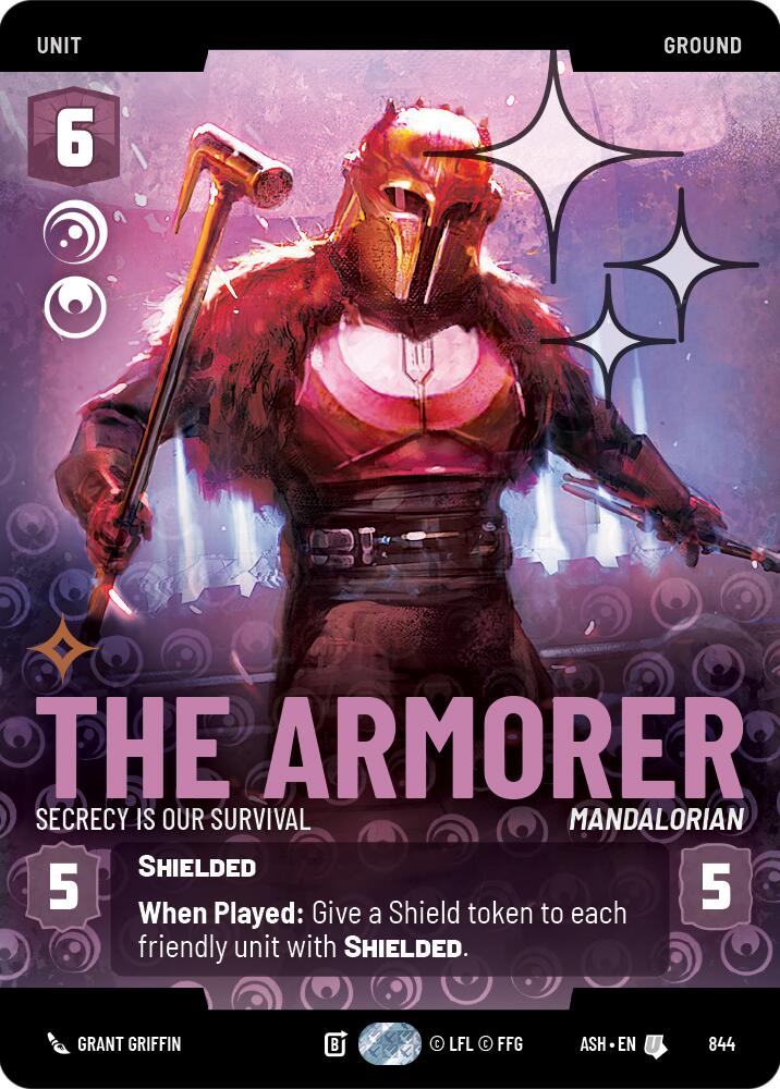 The Armorer - Secrecy is Our Survival (844) (Prestige Foil) (844) [Ashes of the Empire]