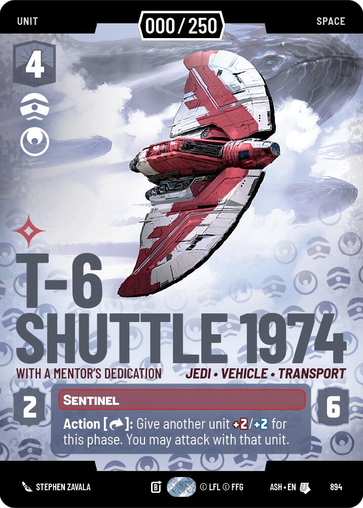 T-6 Shuttle 1974 - With a Mentor's Dedication (894) (Serialized) (894) [Ashes of the Empire]