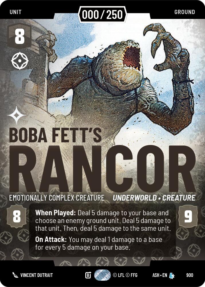 Boba Fett's Rancor - Emotionally Complex Creature (900) (Serialized) (900) [Ashes of the Empire]