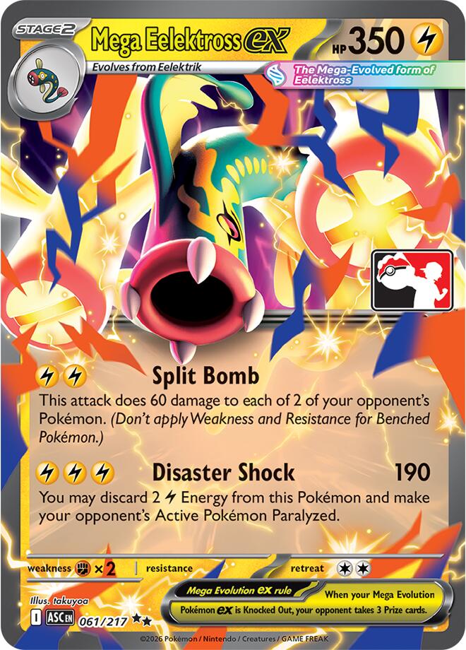 Mega Eelektross ex (061/217) [Prize Pack Series Nine]