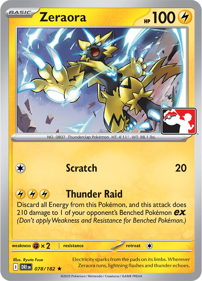 Zeraora (078/182) [Prize Pack Series Nine]