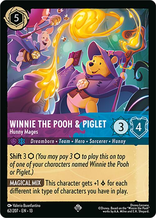 Winnie the Pooh & Piglet - Hunny Mages (62/207) [Attack of the Vine!]