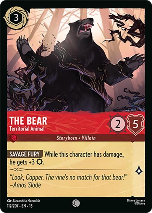 The Bear - Territorial Animal (112/207) [Attack of the Vine!]