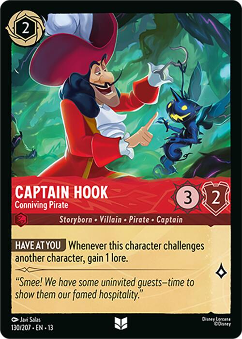 Captain Hook - Conniving Pirate (130/207) [Attack of the Vine!]