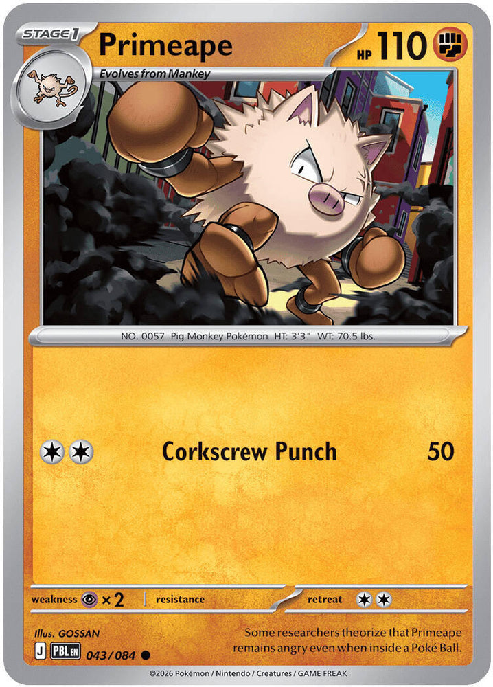 Primeape (043/084) [Mega Evolution: Pitch Black]