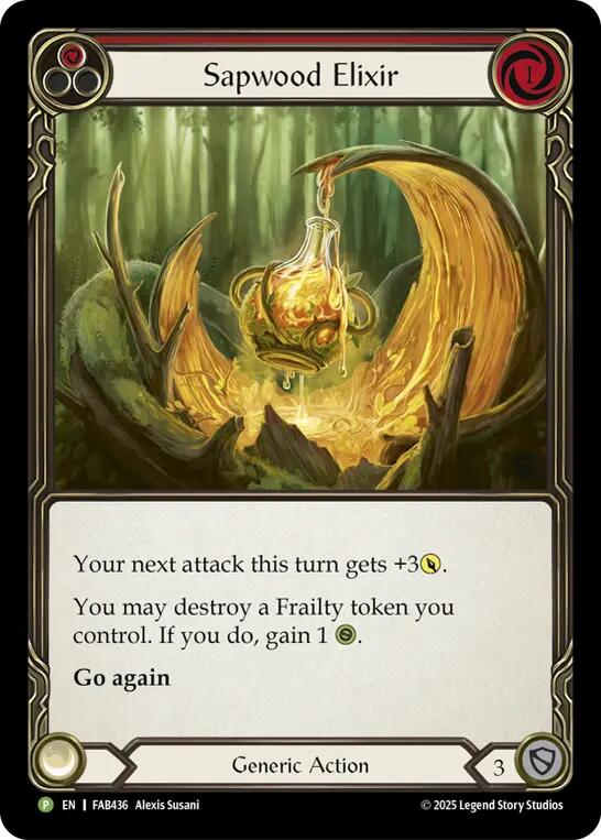 Sapwood Elixir (Cold Foil) [FAB436] (Promo)  Cold Foil