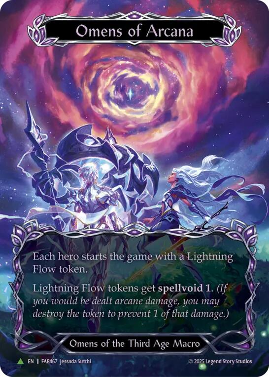 Omens of Arcana (Marvel Cold Foil) [FAB467] (Promo)  Cold Foil