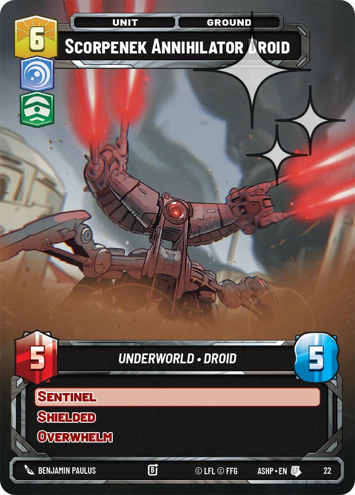 Scorpenek Annihilator Droid (22) (Foil) (22) [Ashes of the Empire Weekly Play Promos]