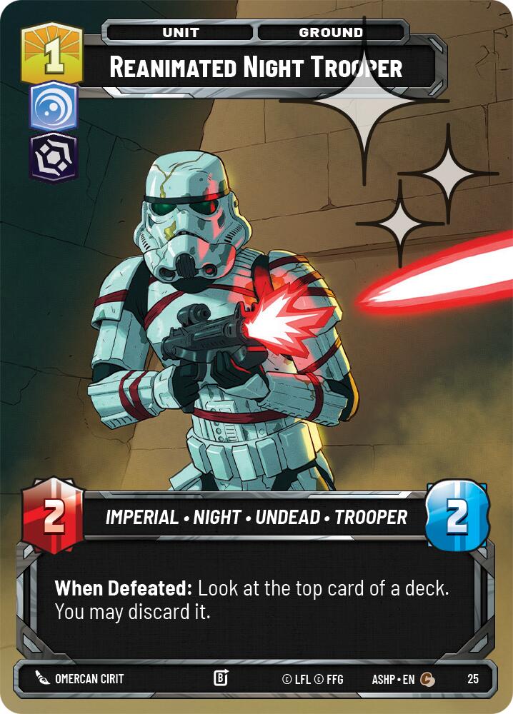 Reanimated Night Trooper (25) (Foil) (25) [Ashes of the Empire Weekly Play Promos]