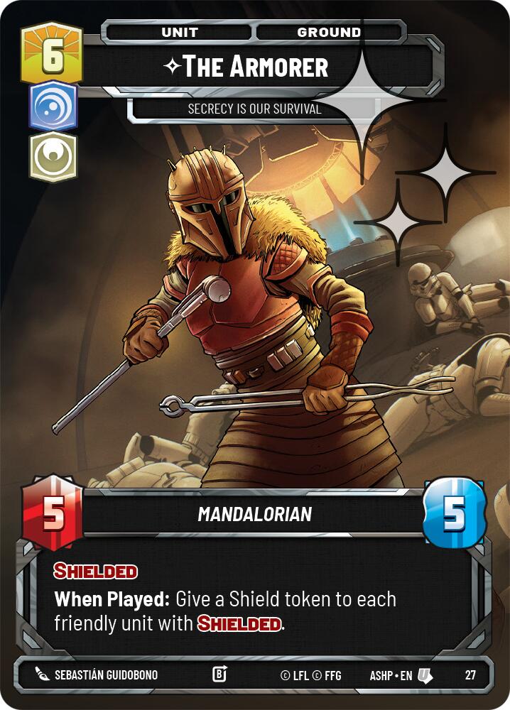 The Armorer - Secrecy is Our Survival (27) (Foil) (27) [Ashes of the Empire Weekly Play Promos]