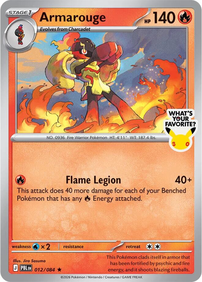 Armarouge (012/084) (What's Your Favorite Stamp) [Mega Evolution: Pitch Black]