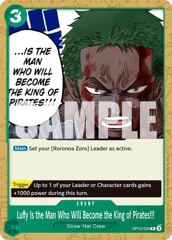 Luffy Is the Man Who Will Become the King of Pirates!!! [Starter Deck: GREEN Roronoa Zoro]