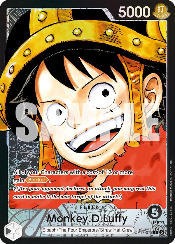 Monkey.D.Luffy (OP17-079) (Alternate Art) [The World's Strongest Warriors]