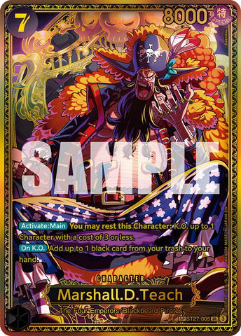 Marshall.D.Teach (ST27-005) (SP) [The World's Strongest Warriors]