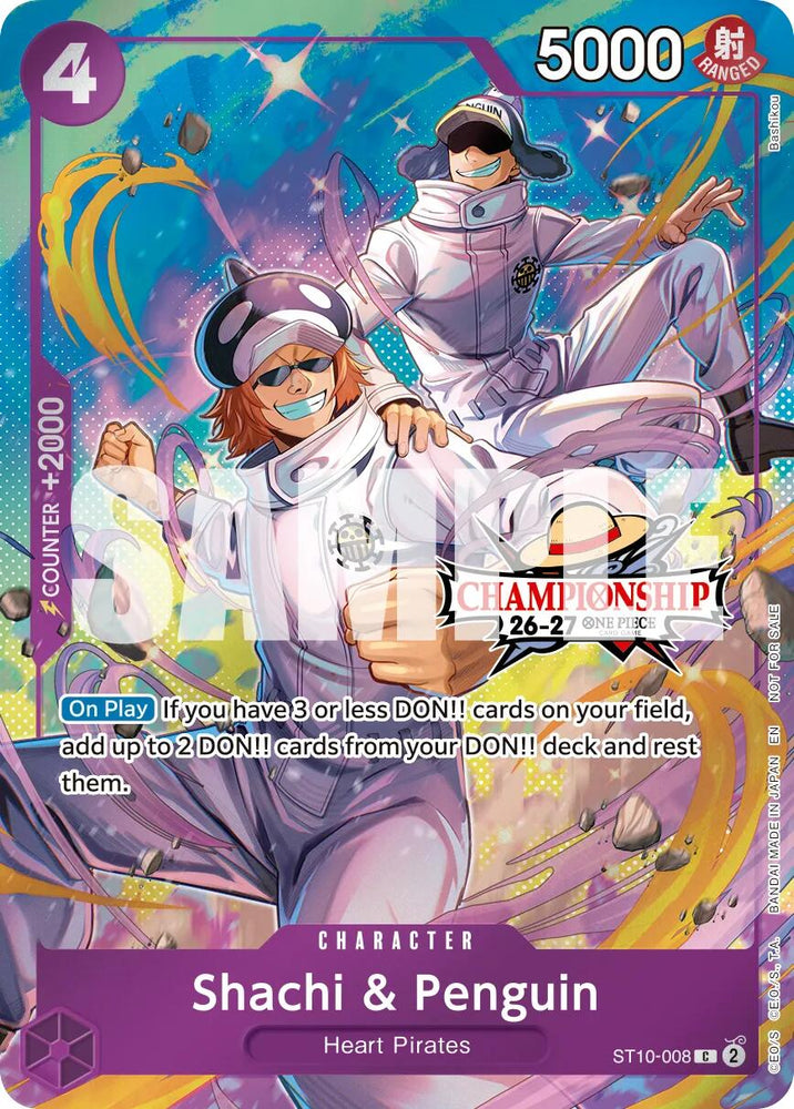 Shachi & Penguin (ST10-008) (CS 26-27 Celebration Pack) [One Piece Promotion Cards]