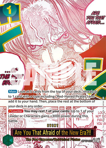 Are You That Afraid of the New Era?! (OP17-037) (Alternate Art) [The World's Strongest Warriors]