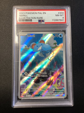 Marill (204/193) [Pokemon Scarlet & Violet: Paldea Evolved] PSA 8