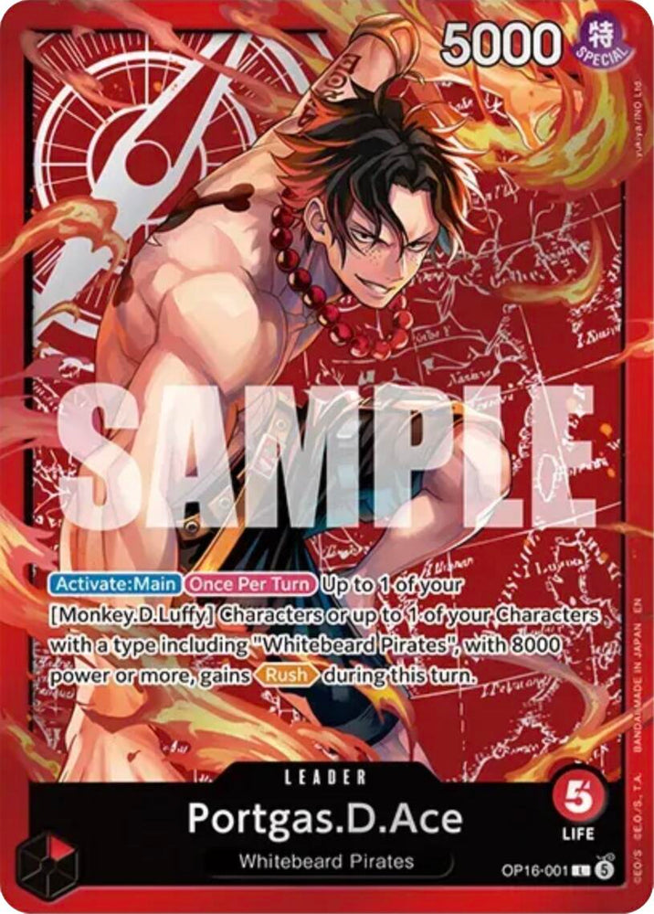 Portgas.D.Ace (OP16-001) (Ace Deck) [Set Sail Deck Set]