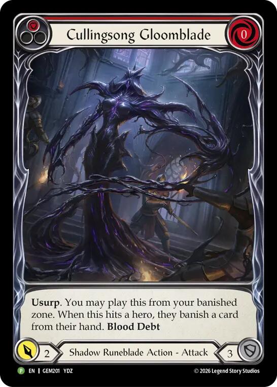 Cullingsong Gloomblade [GEM201] (GEM Pack 6)