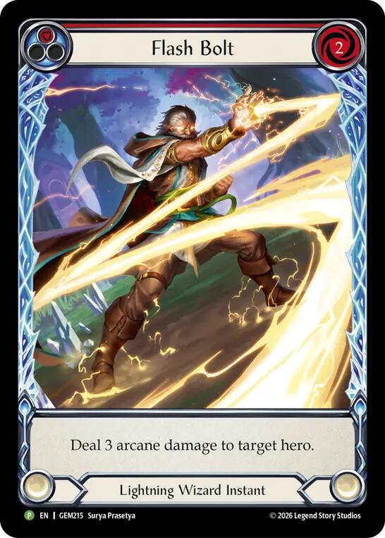 Flash Bolt [GEM215] (GEM Pack 6)  Rainbow Foil