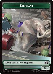 Rhino (013) // Elephant (012) Double-Sided Token [Marvel Super Heroes Commander Tokens]