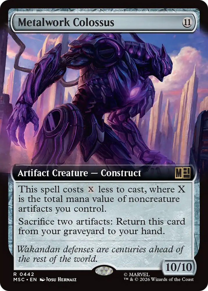 Metalwork Colossus (Extended Art) [Marvel Super Heroes Commander]
