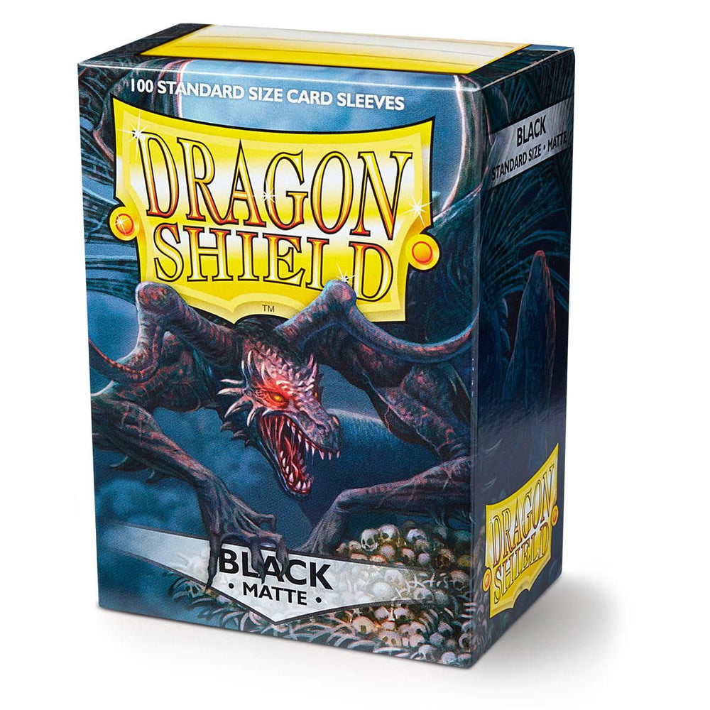 Dragon Shield: Standard 100ct Sleeves (Matte) - Black
