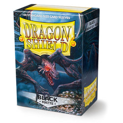 Dragon Shield: Standard 100ct Sleeves (Matte) - Black