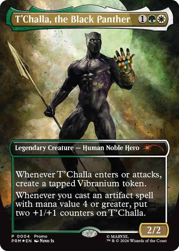T'Challa, the Black Panther (Borderless) [Marvel Super Heroes Promos]