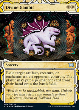 Divine Gambit (Foil Etched) [Strixhaven: Mystical Archive]