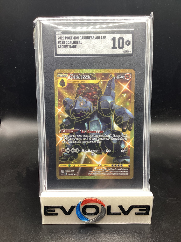 Coalossal (198/189) [Pokemon Sword & Shield: Darkness Ablaze] SGC 10