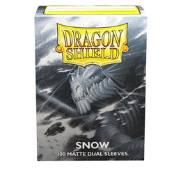 Dragon Shield: Standard 100ct Sleeves (Dual Matte) - Snow
