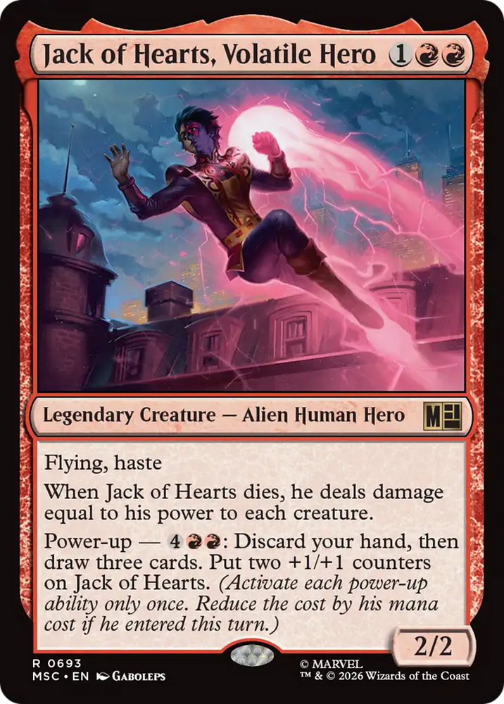 Jack of Hearts, Volatile Hero [Marvel Super Heroes Commander]