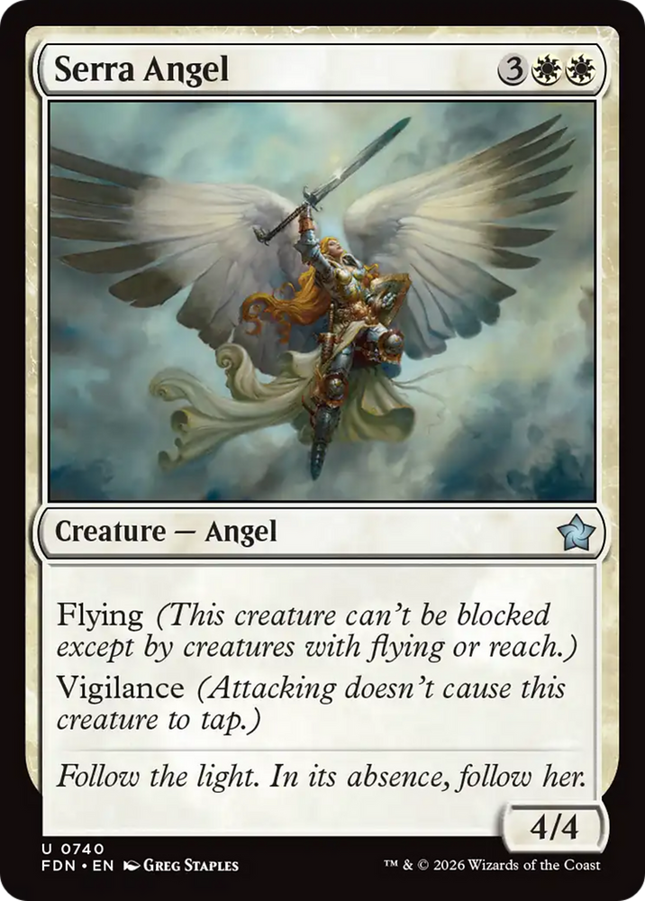 Serra Angel (0740) [Foundations]