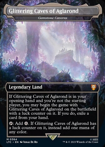 Glittering Caves of Aglarond - Gemstone Caverns (Borderless) [The Lord of the Rings: Tales of Middle-Earth Commander]