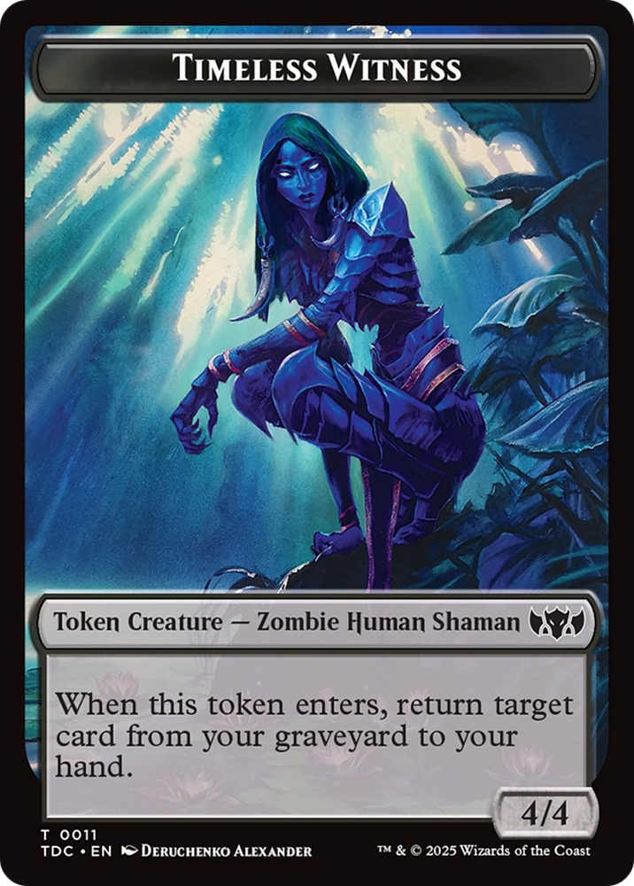 Goat // Timeless Witness Double-Sided Token [Tarkir: Dragonstorm Commander Tokens]