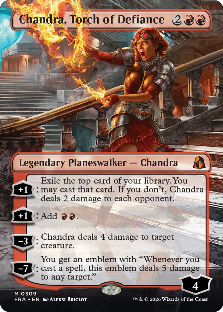 Chandra, Torch of Defiance (Borderless) [Reality Fracture]