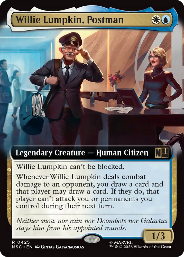 Willie Lumpkin, Postman (Extended Art) [Marvel Super Heroes Commander]