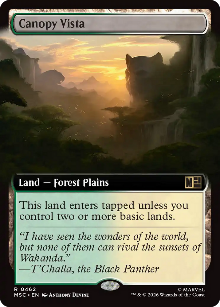 Canopy Vista (Extended Art) [Marvel Super Heroes Commander]