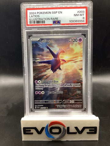 Latios (203/191) [Pokemon Scarlet & Violet: Surging Sparks] PSA 8