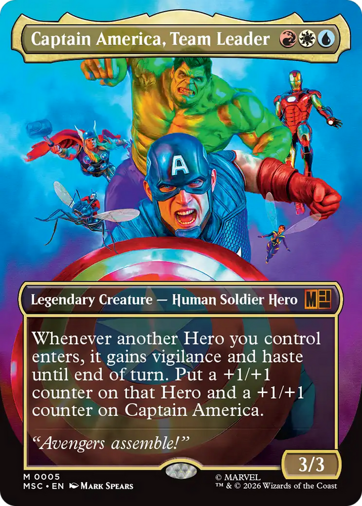 Captain America, Team Leader (Borderless) [Marvel Super Heroes Commander]